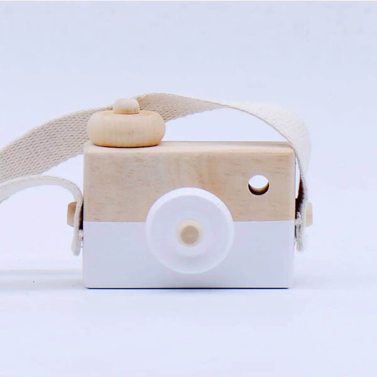 Детское деревянное украшение-камера в скандинавском стиле, портативные Обучающие мини-игрушки, реквизит для фотосъемки, милые домашние украшения - Цвет: White