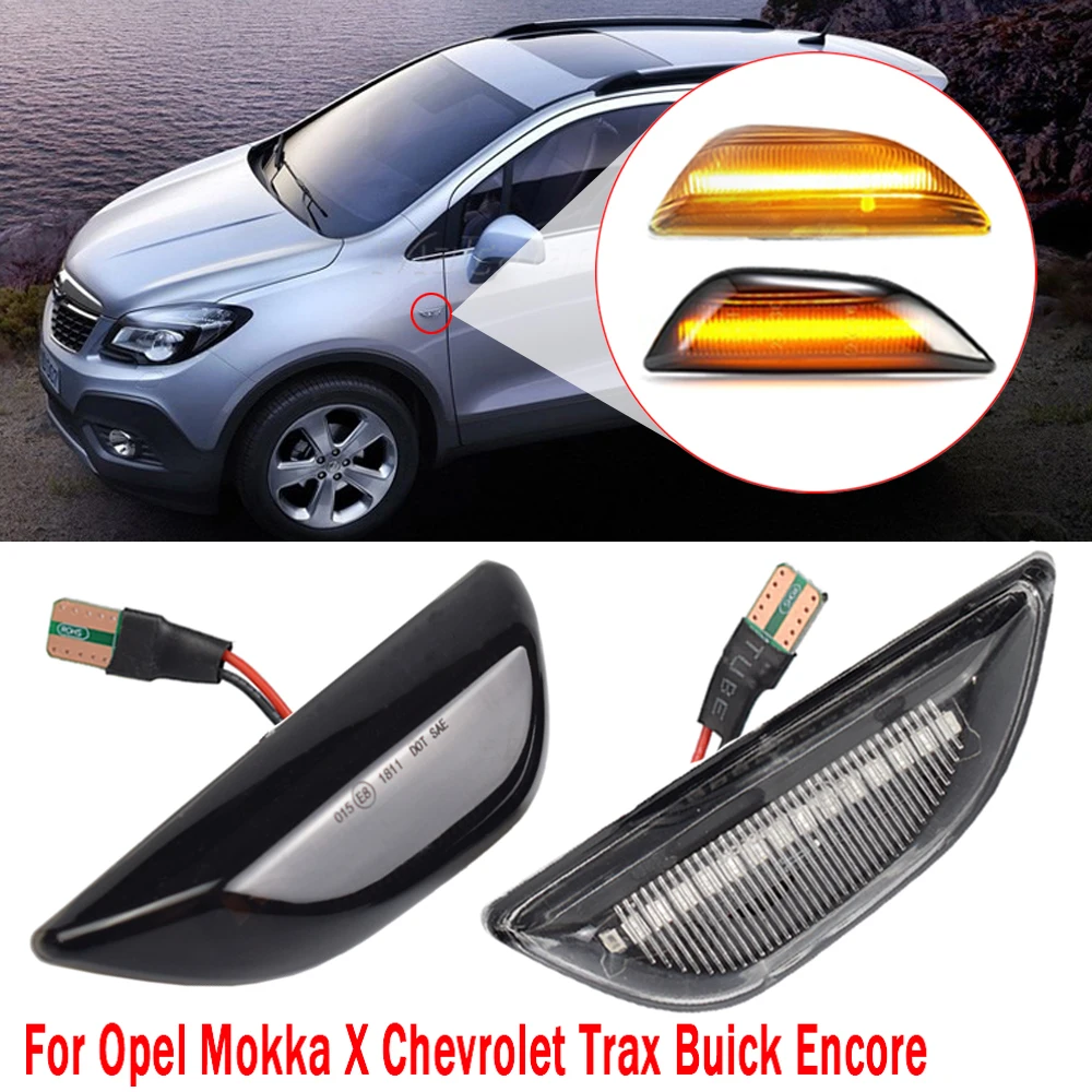 Chevrolet Trax 2012-2016  Opel Mokka X 2013-2019  2Pcs Led ̳ ڹ ̵ Ŀ  ñ׳ Ʈ  Ŀ 
