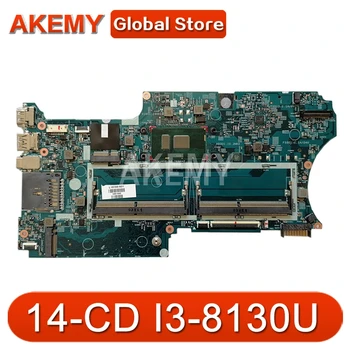 

Akemy 17879-1B Laptop motherboard for HP Pavilion X360 14-CD original mainboard I3-8130U CPU GM L18163-601 L18163-001