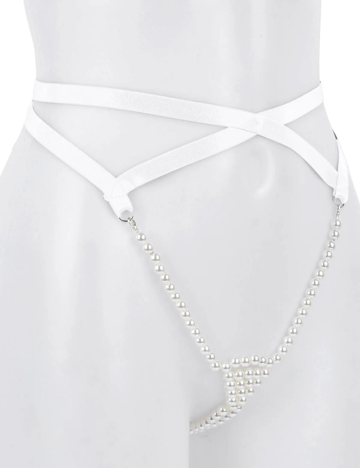 Sexy Womrn G-Strings Thong Briefs Underwear Female Lingerie T-Back Open Butt Pearl Sissy Panties Mini Bikini Swimsuit Underpants