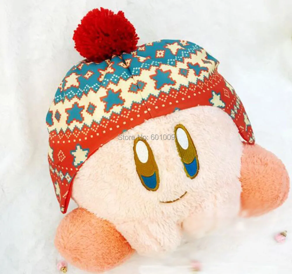 Star Kirby Cosplay Winter Hat Series 32CM Pillow Plush Doll Toy Retail