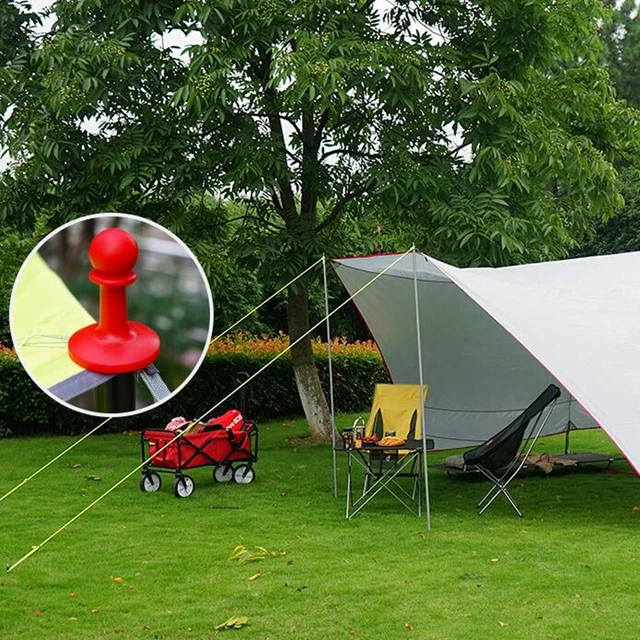 1Pc Kültéri Kemping Lombkorona Pólus Világító Villámvédelmi Sapka Sátor Tartószigetelt Műanyag Sisak - Image 3