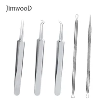 1 шт. изгиб Из Нержавеющей Стали Изогнутый пинцет угрей зажим игла акне модный инструмент для удаления прыщей очиститель лица SFC063