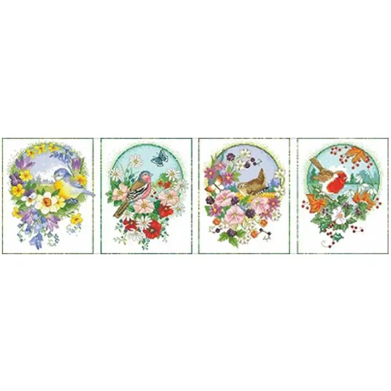 

Всесезонные рисунки птицы, животные, счетный крест, 11CT 14CT, сделай сам, наборы крестиков, вышивка, рукоделие, наборы, домашний декор