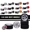 1:64 36 Styles Model Modified Tire 2axles 4end Caps Of Rubber Alloy Diecasts Change Wheel Vehicles Wheel Car Model Tire Gen P3H6