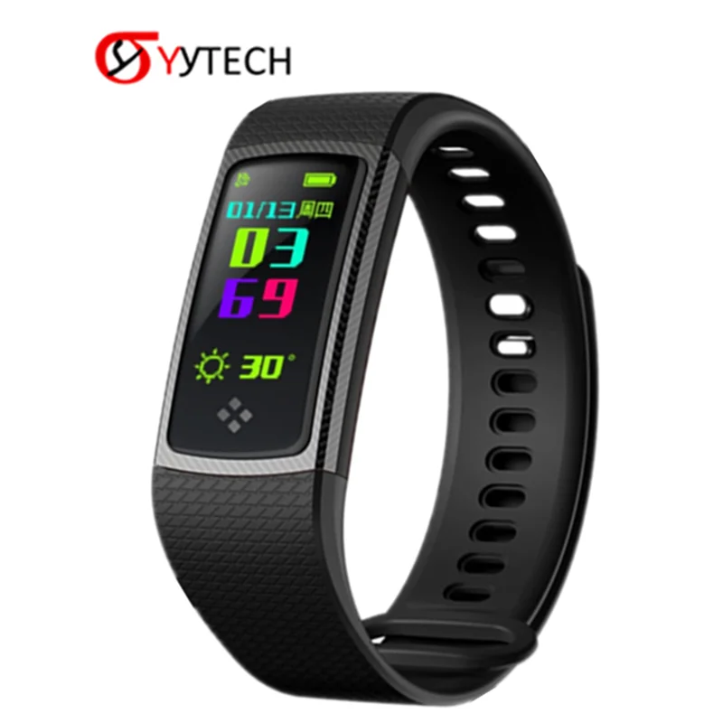 SYYTECH 0,96 дюймов S9 смарт-браслет монитор сердечного ритма фитнес-трекер спортивные водонепроницаемые Смарт-часы для IOS Android