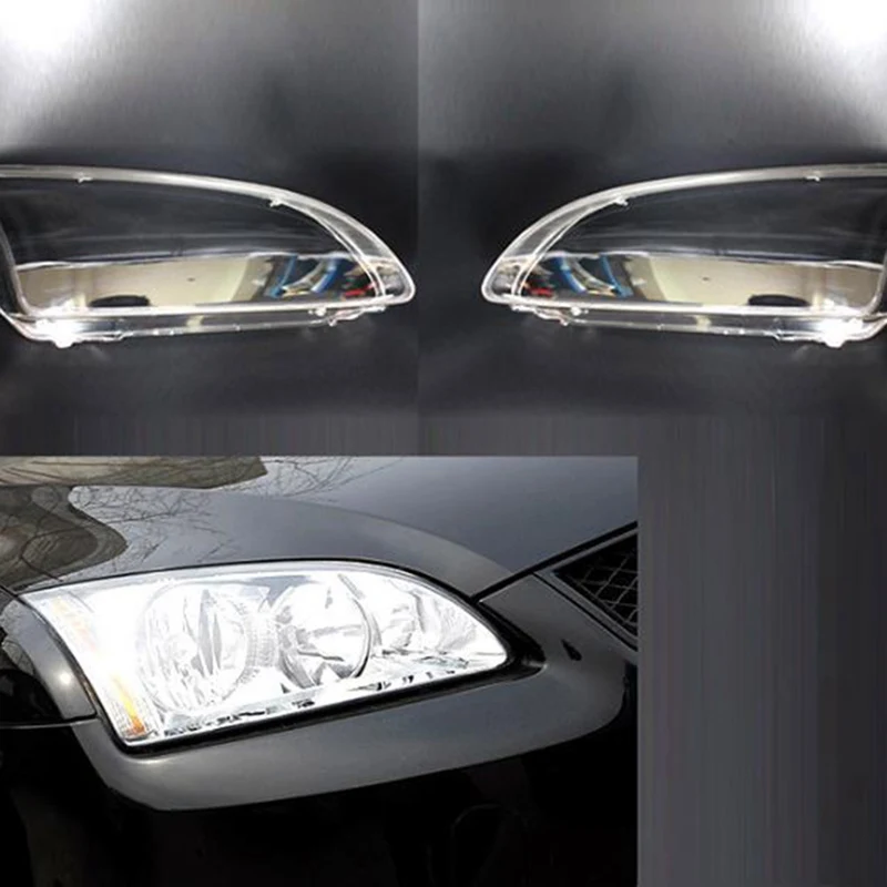 Для Ford Focus 2005 2006 2007 2008 Автомобильные фары прозрачные линзы оболочка Крышка водителя и пассажира сторона Авто оболочка