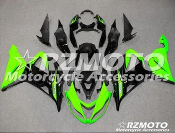 

New ABS Injection Mold Motorcycle Full Fairings kit Fit For ZX-6R 636 599 13-17 ZX-6R 2013-2017 bodywork Set Black Green Nice