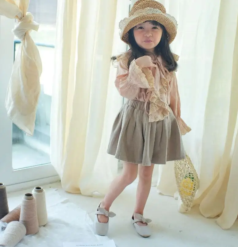 Wholesale New Girls Draped Thicken Skirt Winter Fashion Girls Skirts 2-7t PZ35