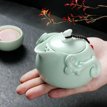 

1pot 2cup Chinese Travel Kung Fu Tea Set Ceramic Portable Teapot Porcelain Teaset Tea Cups of Tea Ceremony Tea Pot