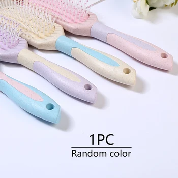 

Massage Styling Brush Straight Home Wheat Straw Random Color Detangle Curly Portable Salon Hair Comb Hairdressing Cute Fashion