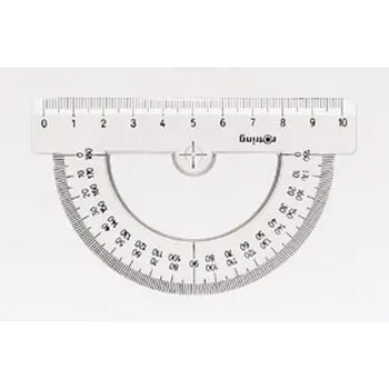 

Semicircle protractor Centro, 10 cm plastic