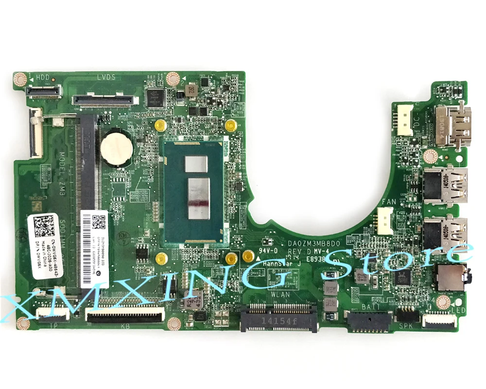 FULCOL For DELL Inspiron 11 3137 Laptop Motherboard 2955U CPU DA0ZM3MB8D0 CN-0WVG6X 0WVG6X WVG6X tested 100% work | Компьютеры и офис