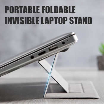 

Universal Adjustable Laptop Stand Portable Foldable Invisible Bracket Holder for MacBook Pro base para suporte notebook support