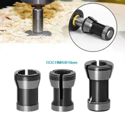 3 * alta precisão adaptador pinça 6.35mm 8mm 6mm pinça chuck gravura máquina de corte roteador elétrico fresa acessório