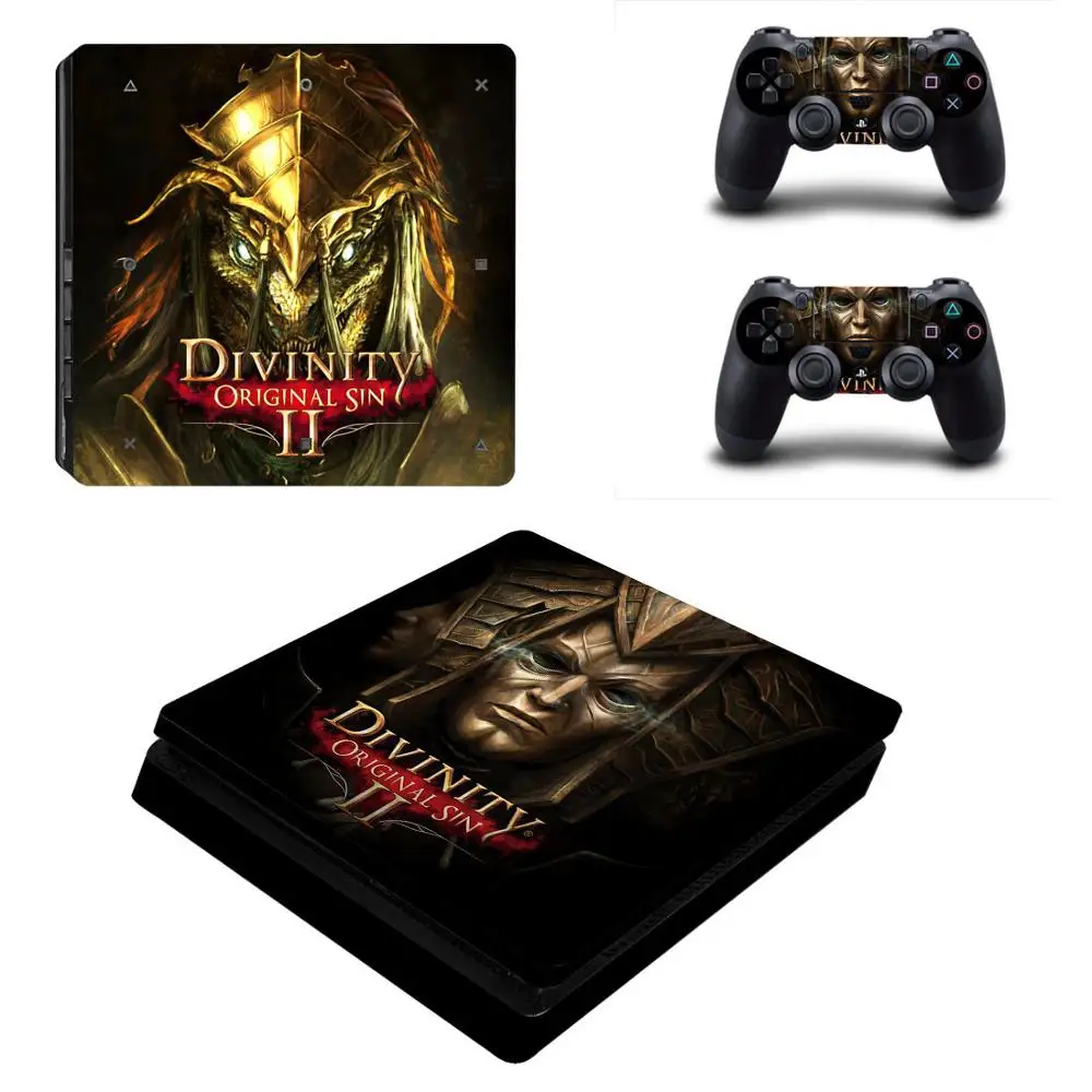 Divinity: Оригинал Sin 2 PS4 тонкие наклейки PS 4 Play станция тонкий стикер кожи для playstation