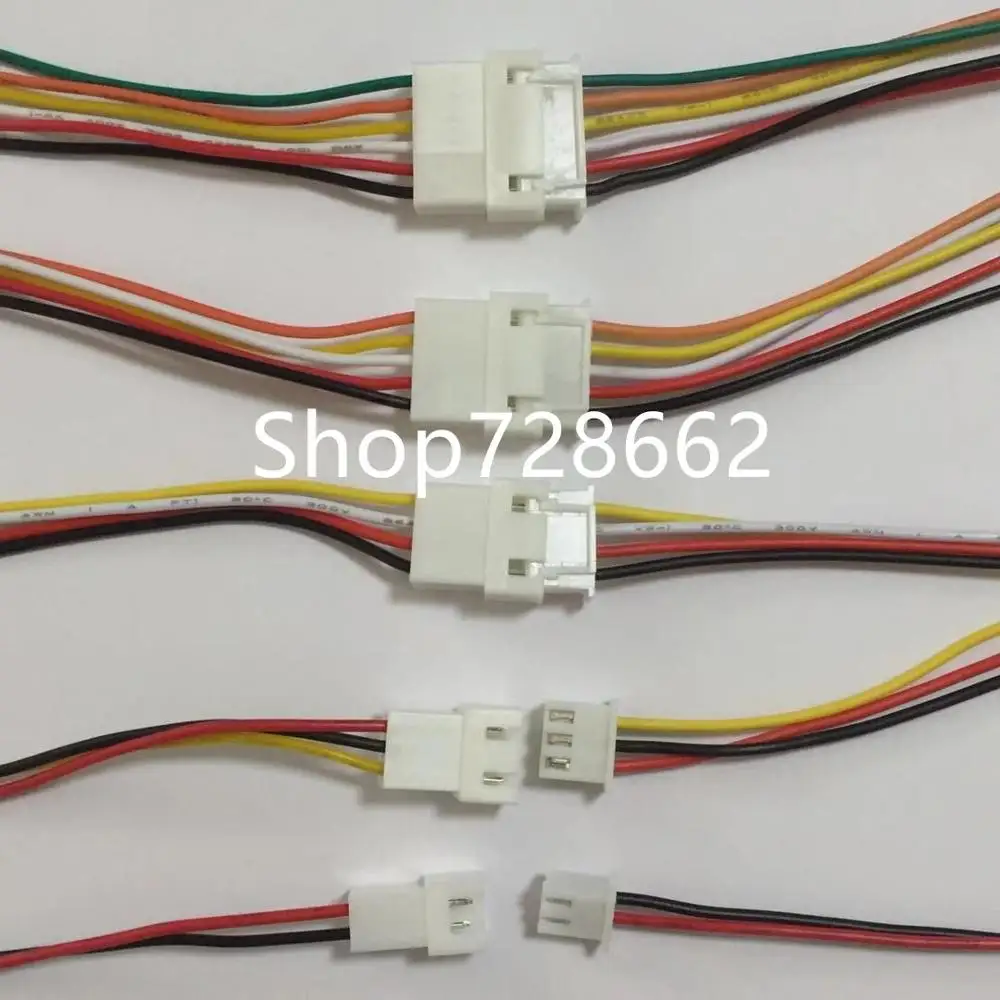 10 шт. XH2.54 2/3/4/5/6 Pin шаг 2 54 мм Кабельный разъем XH штекер мужской и женский шнур для