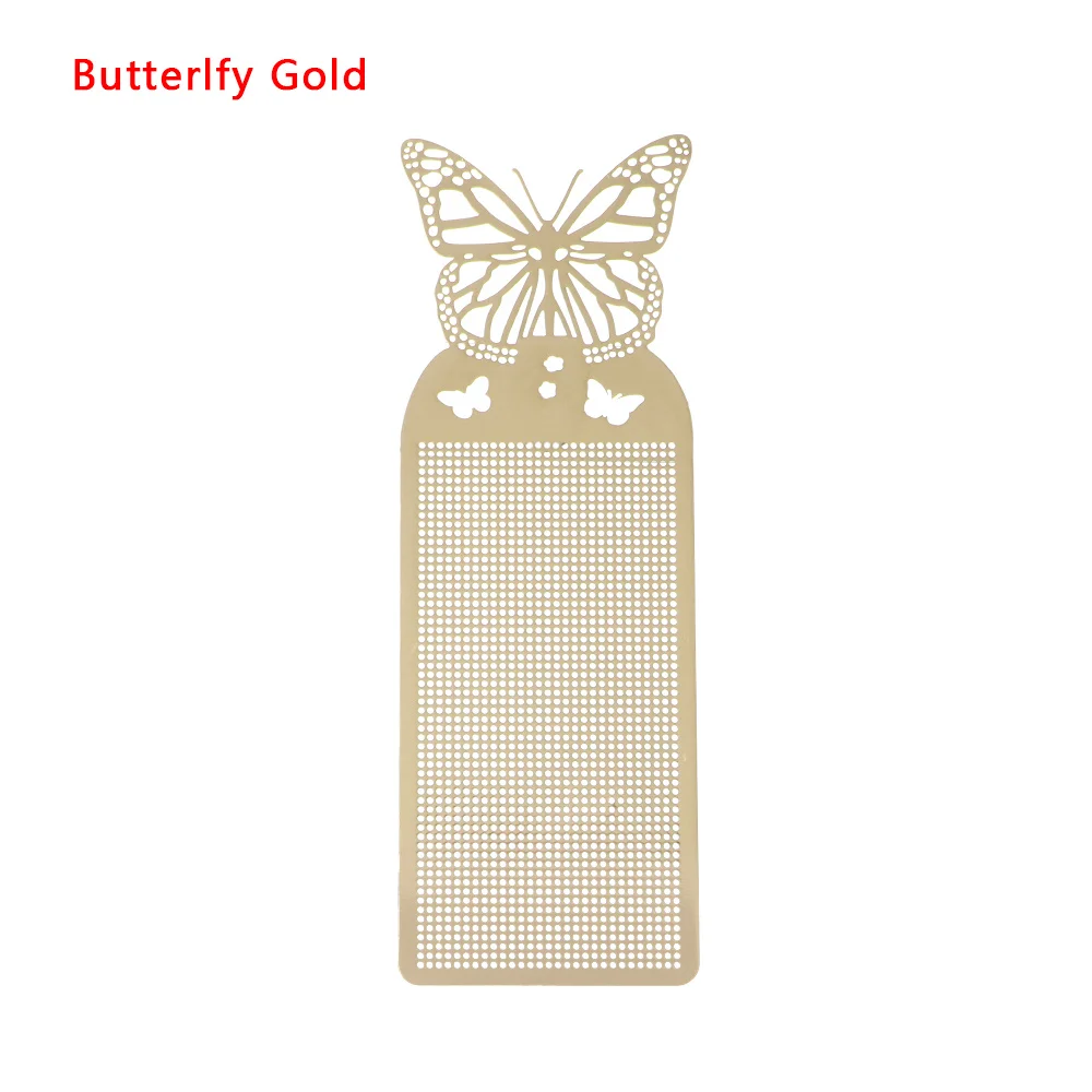 Butterlfy Gold Горячая Милая бабочка сова, крест стежка Закладка Сделай сам Металл серебро Золотой Рукоделие Вышивка ремесла счетный крест-Набор для вышивки - Цвет: Butterlfy Gold