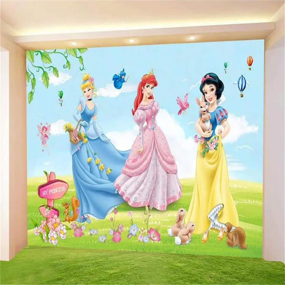 Пользовательские 3d фото обои для гостиной Детские Фрески Цветок Мультфильм