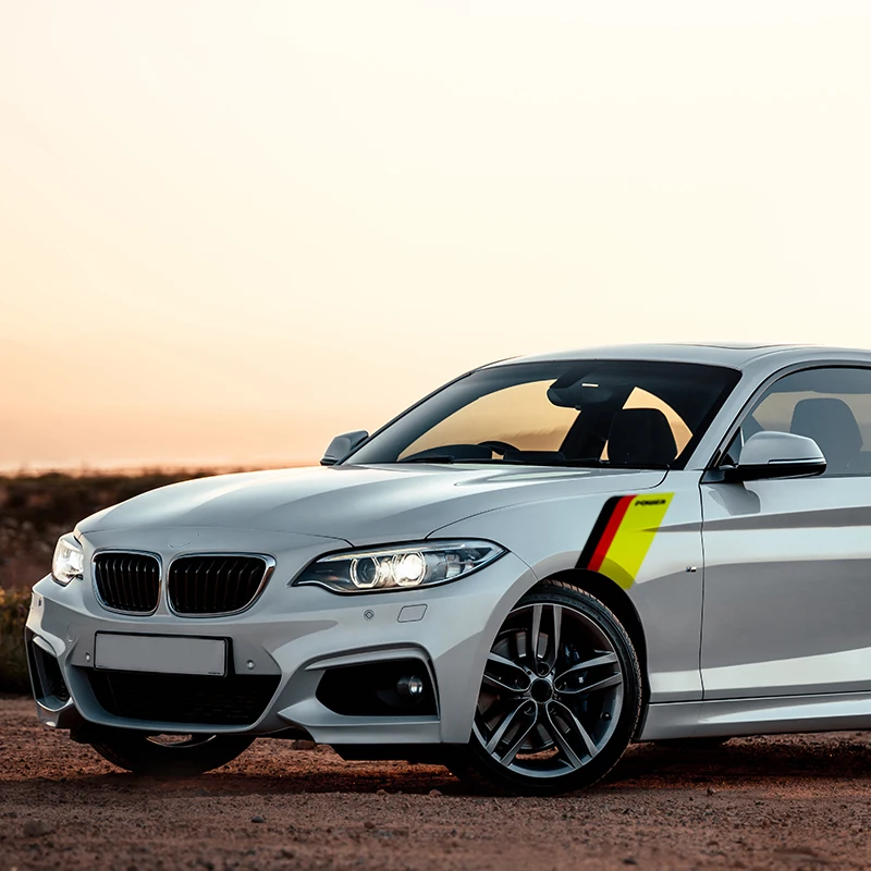 

2 PCS Car Side Fender Decals Car Styling Sticker For BMW E84 E83 E70 F15 E71 F16 E81 E87 F20 E90 E91 F30 E60 E61 M5 F10 E63 1 3