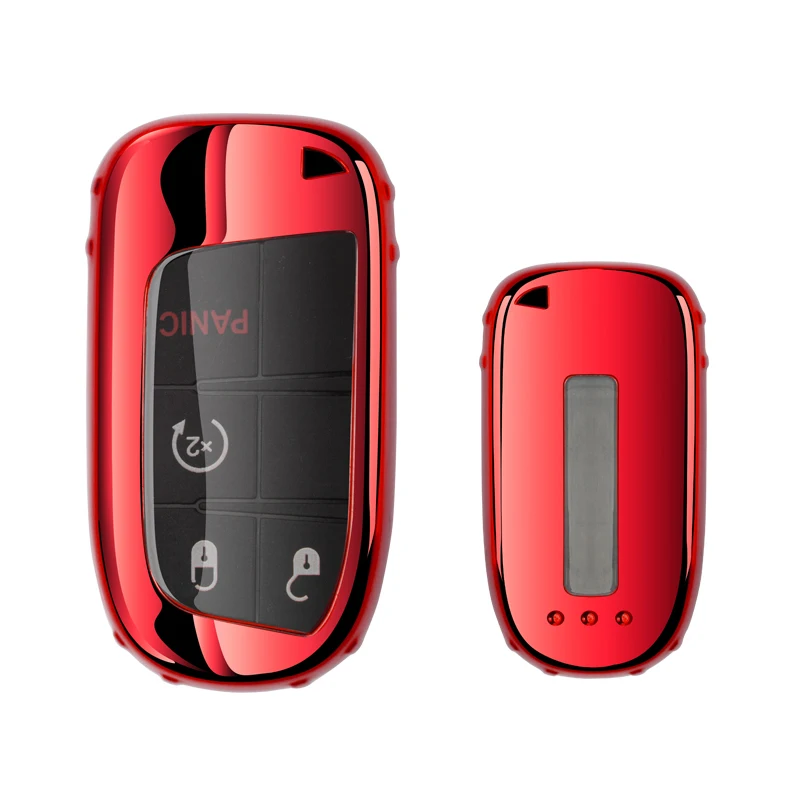 TPU Car Remote Key Full Cover Case portachiavi per Fiat Jeep Renegade Grand Dodge Ram 1500 Journey Charger Dart Challenger Chrysler - H26eb3ddf1880436b87416d38e78f2a6cr