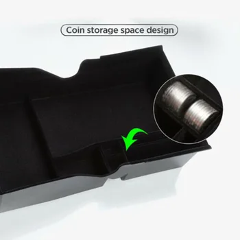 

Black Storage Box Tray Organizer For Tesla Model 3 Replacement Car Auto Interior