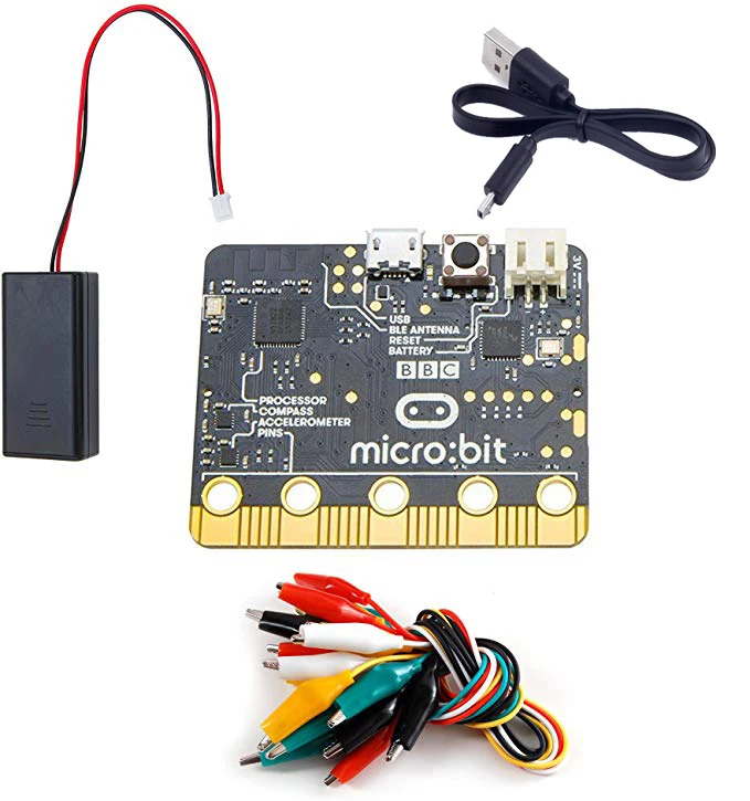 Новейший базовый стартовый набор BBC Micro:bit micro:bit Board + зажимы типа крокодил USB кабель
