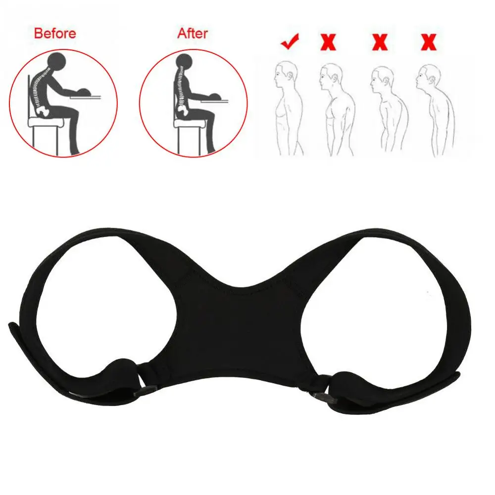 

Back Corrector Yoga Band Belt Fit Bodybuilding Correction Brace Support Adjustable Clavicle Spine Shoulder Lumbar Posture