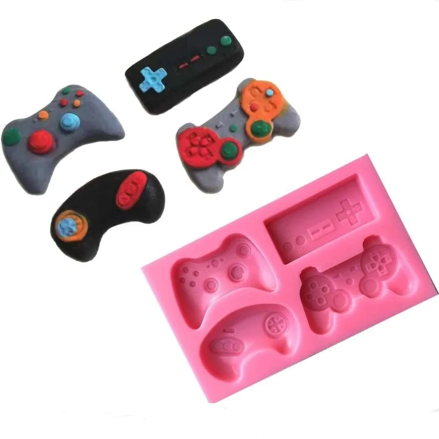 

Fashion Gamepad Silicone Mold Games Boy Gift Game Controller Shape Fondant Silicone Mould Cake Decoration Sugar Mold Baking Mold