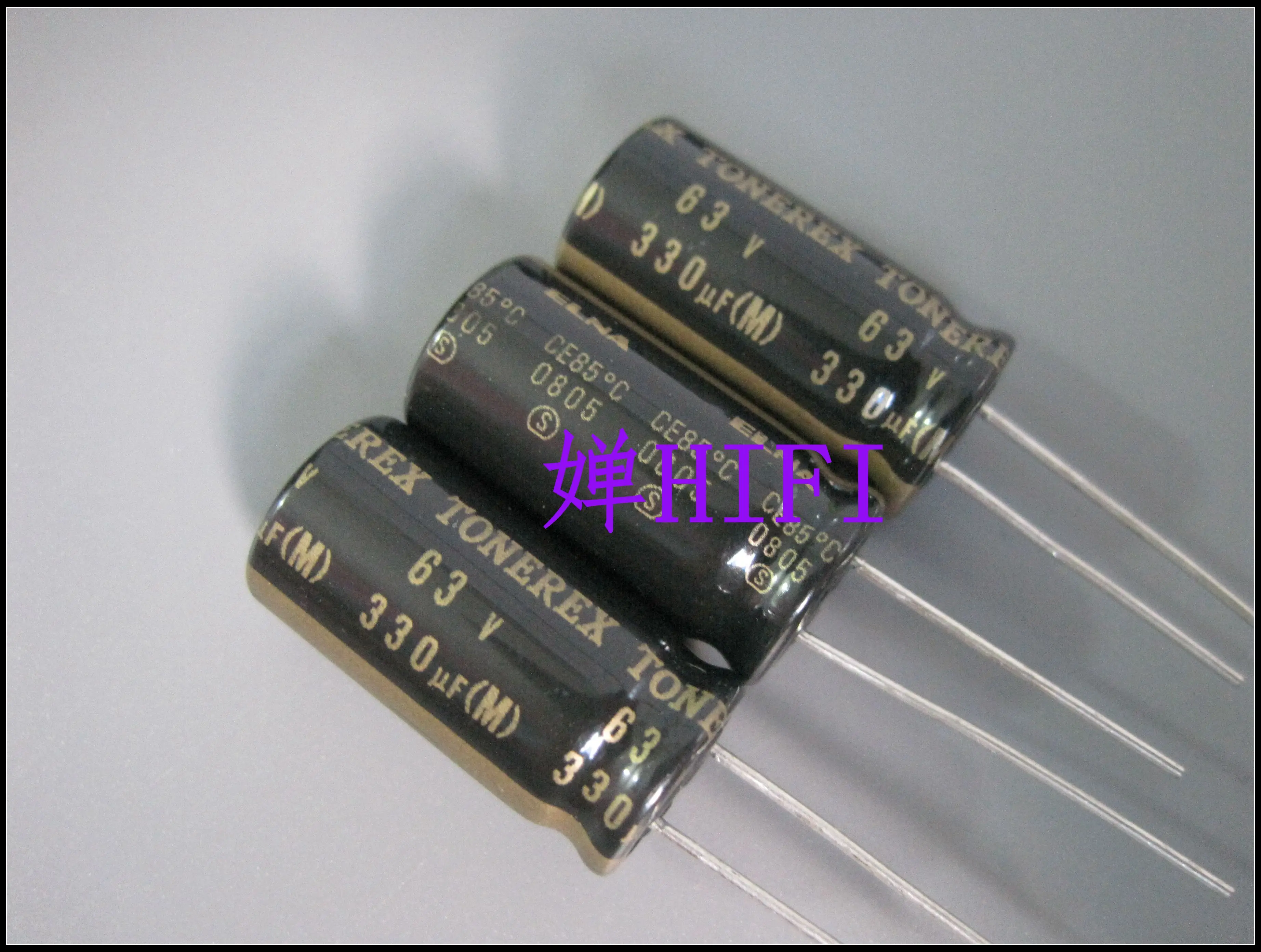 4PCS ELNA TONEREX 63V330UF 12.5X25MM ROB 330UF 63V tuner audio capacitor TONEREX 330uf/63v Black gold