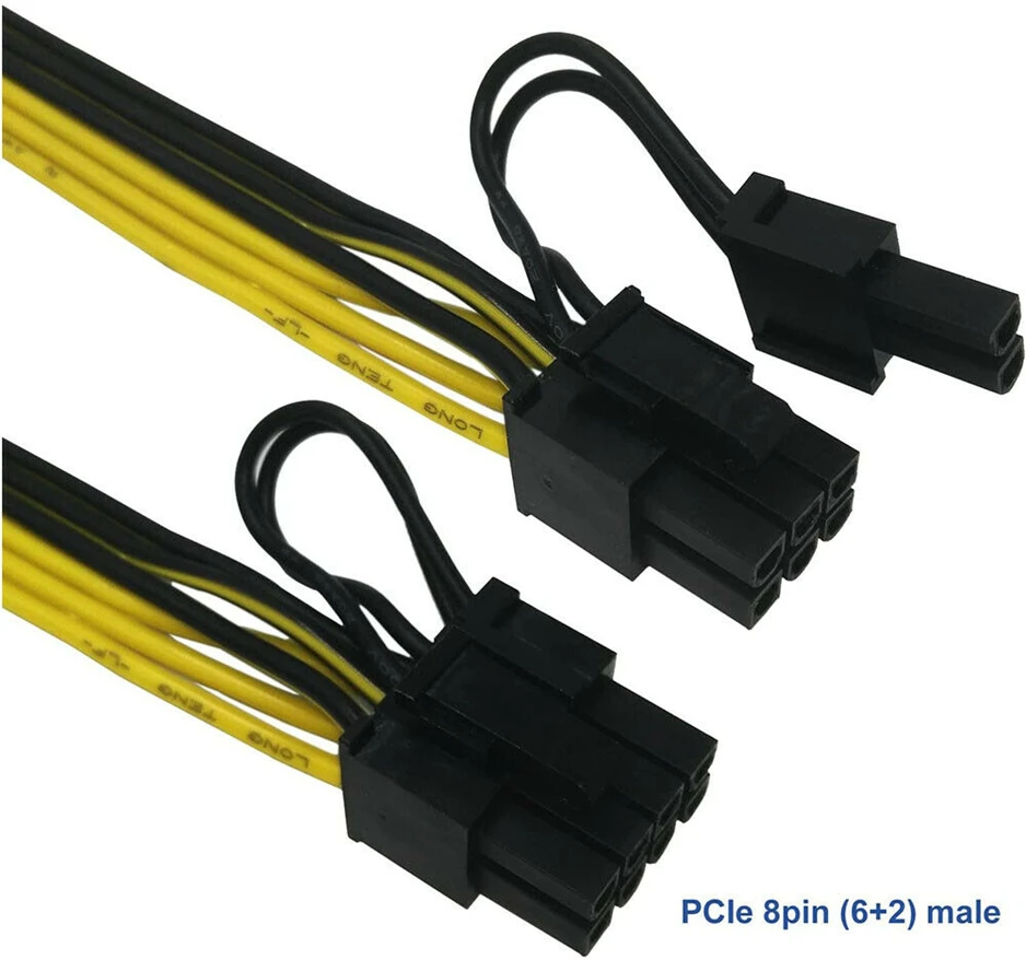 Connect the pcie power cable