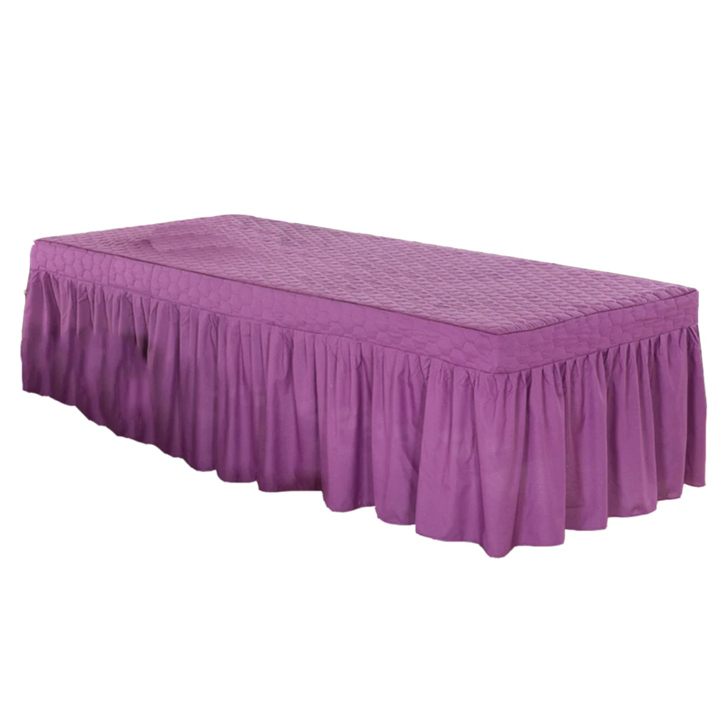 190x70cm Microfiber Cosmetic Mattress Valance Sheet Massage Table Skirt European Style for Cosmetic Beauty Salon Hotel Hospital