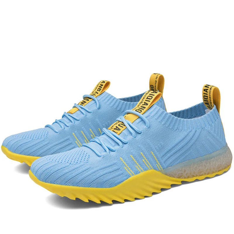 New Unisex Fashion Sneakers Women Shoes Casual Loafers Woman Vulcanize Shoes Breathable Stretch Fabric Men Shoes High Quality