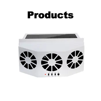 

Solar Vehicle Ventilation Fan Automatic Rechargeable Air Vent Car Gills Cooler Foldable Storage Air Purifier System
