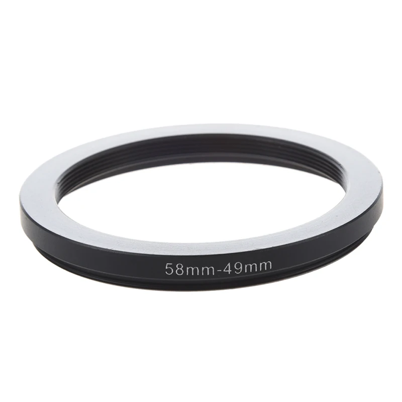 ABKT 58mm 49mm 58 мм до 49 черный понижающее Кольцо адаптер для камеры|Адаптеры объектива|