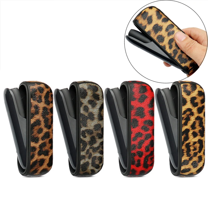 

Leopard for IQOS 3 Case PU Leather Skin Touch Bumper 360 Full Cover for Iqos 3.0 Case Protect Japan Iqos3 House Warehouse Shell