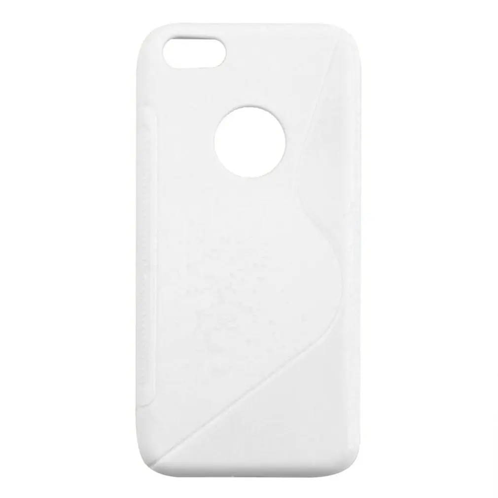 

S-line Wave Back Skin Ultra-thin TPU Protective Case Cover for iphone 5C