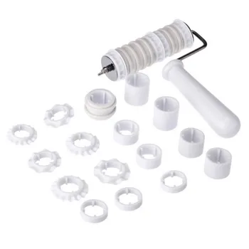 

DIY Baking Tools Fondant Cake Tool Mold Big Roller Cake Ribbon Embossing Roller Set