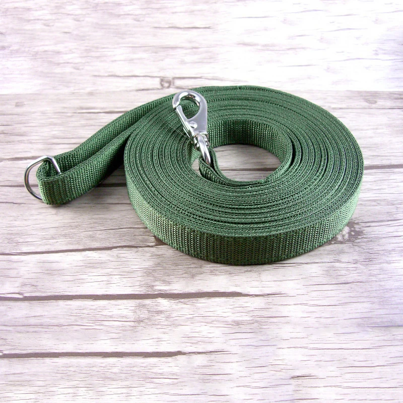 Army Green Pet Dog Leash small Medium Large Puppy Dog Leash Recall