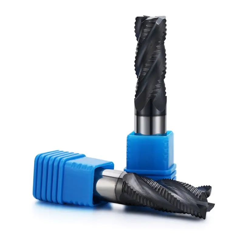 

Dohre End Mills 4 Flute Roughing End Mill Carbide Milling Cutting Tool CNC Router Bits Woodworking Metal Milling Cutter