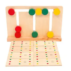 Деревянные Монтессори игрушка обучающая три цвета Сортировка массив игра для раннего детского образования Дошкольное обучение обучающая