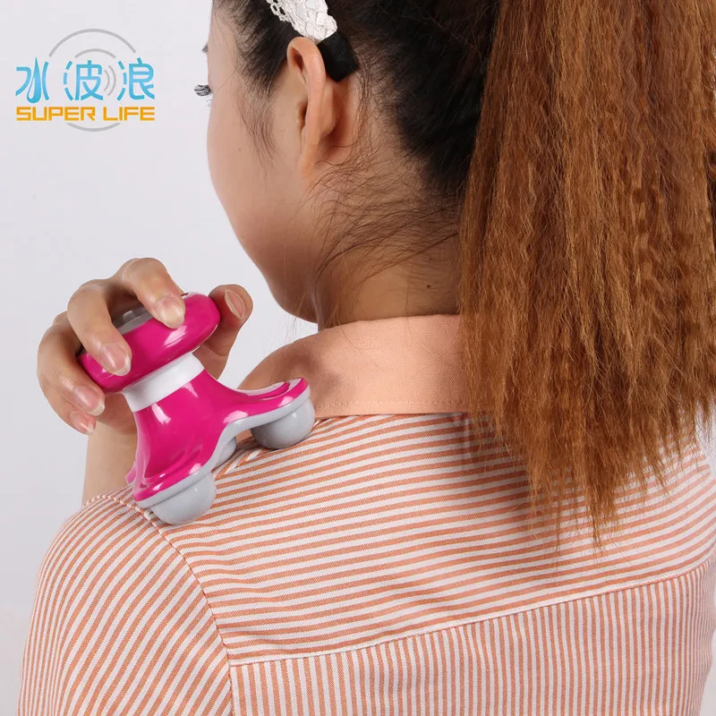 

Triangular Mini Massager Head Neck And Shoulder Massager Creative Vibration Gift New Style
