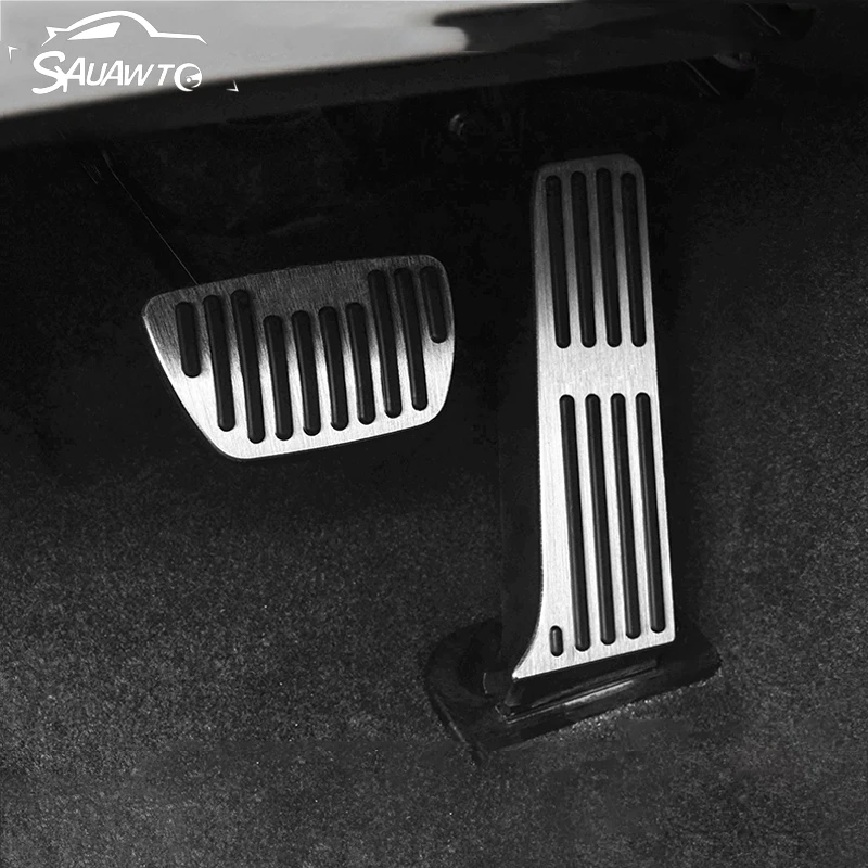 

Aluminum Car Accelerator Fuel Brake Pedal Foot Rest Pedals Cover Non Slip Pads For Toyota Camry XV70 2018 2019 2020 Accessories