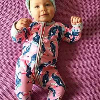 

Spring Newborn Baby Boy Girl Romper Cotton Cute Animal Print Autumn Long Sleeve Jumpsuit Infant Clothes Pajama Outfits 12