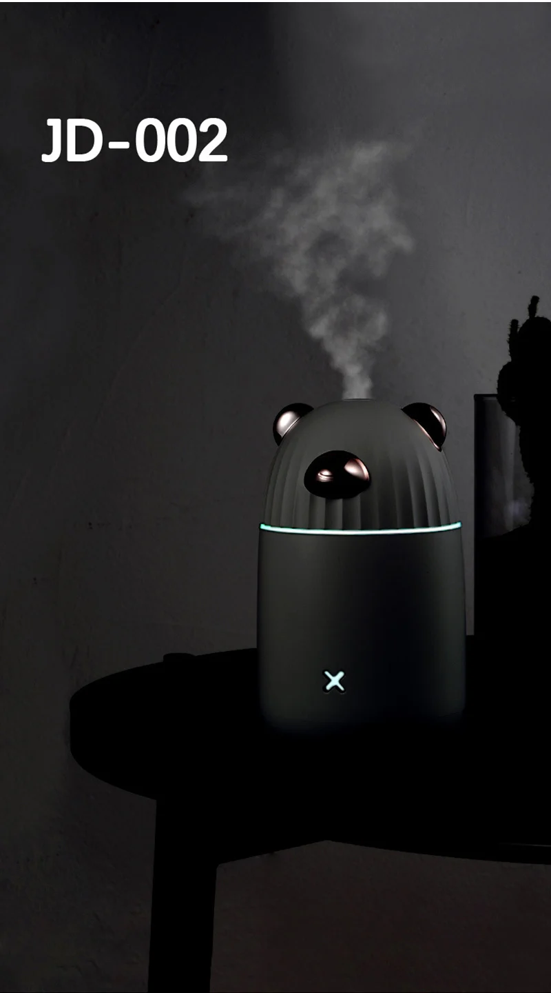 Мини-диффузор Арома увлажнитель воздуха USB Настольный диффузор эфирного масла домашний тумана Fogger для автомобильного зарядного устройства с ночными огнями