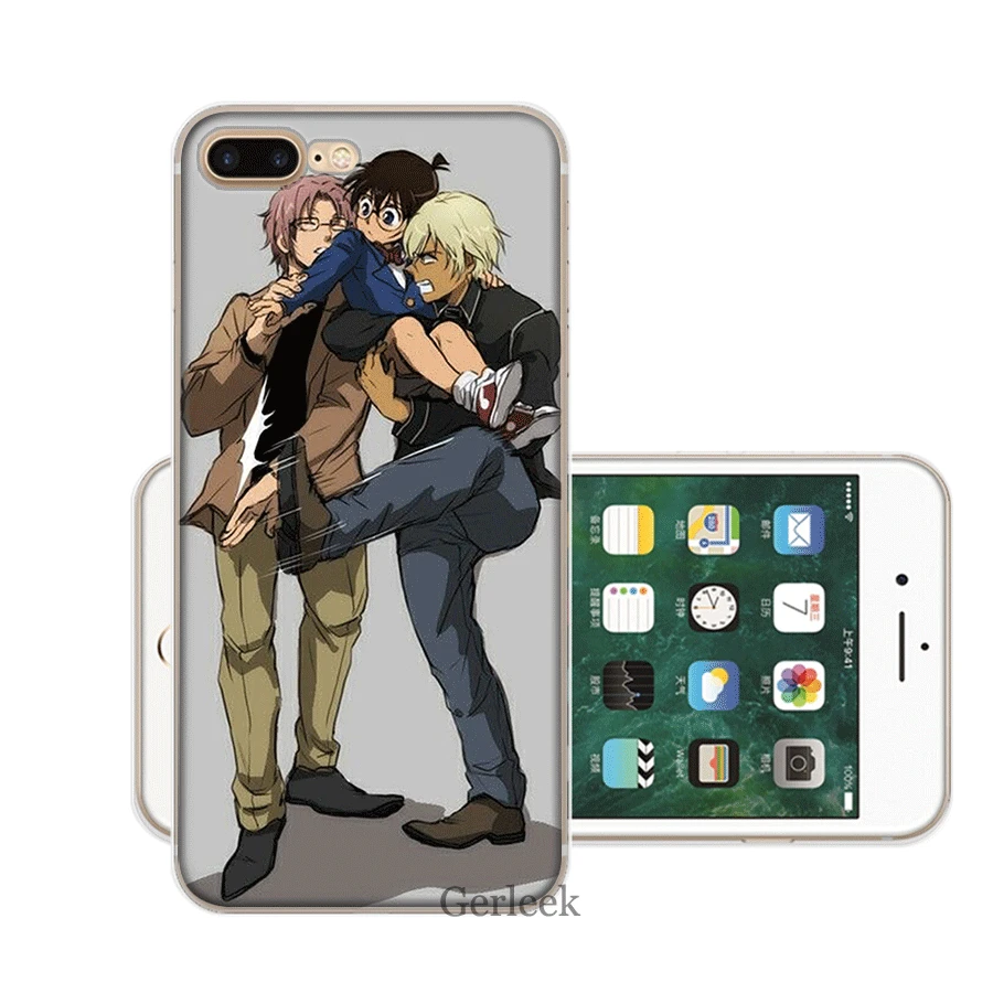 Чехол для мобильного телефона iPhone 11 Pro 6 6s 7 8 P Lus iPhone XR X XS Max 5 5S SE Shell Detective Conan, Жесткий Чехол - Цвет: H7
