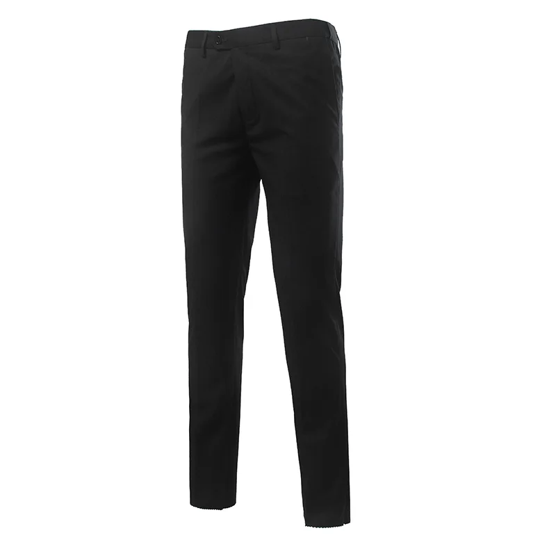 Fashion Men Suit Pants Black Gray Wine Red Treasure Blue Business Banquet Men Casual Trousers Comfortable and Elegant