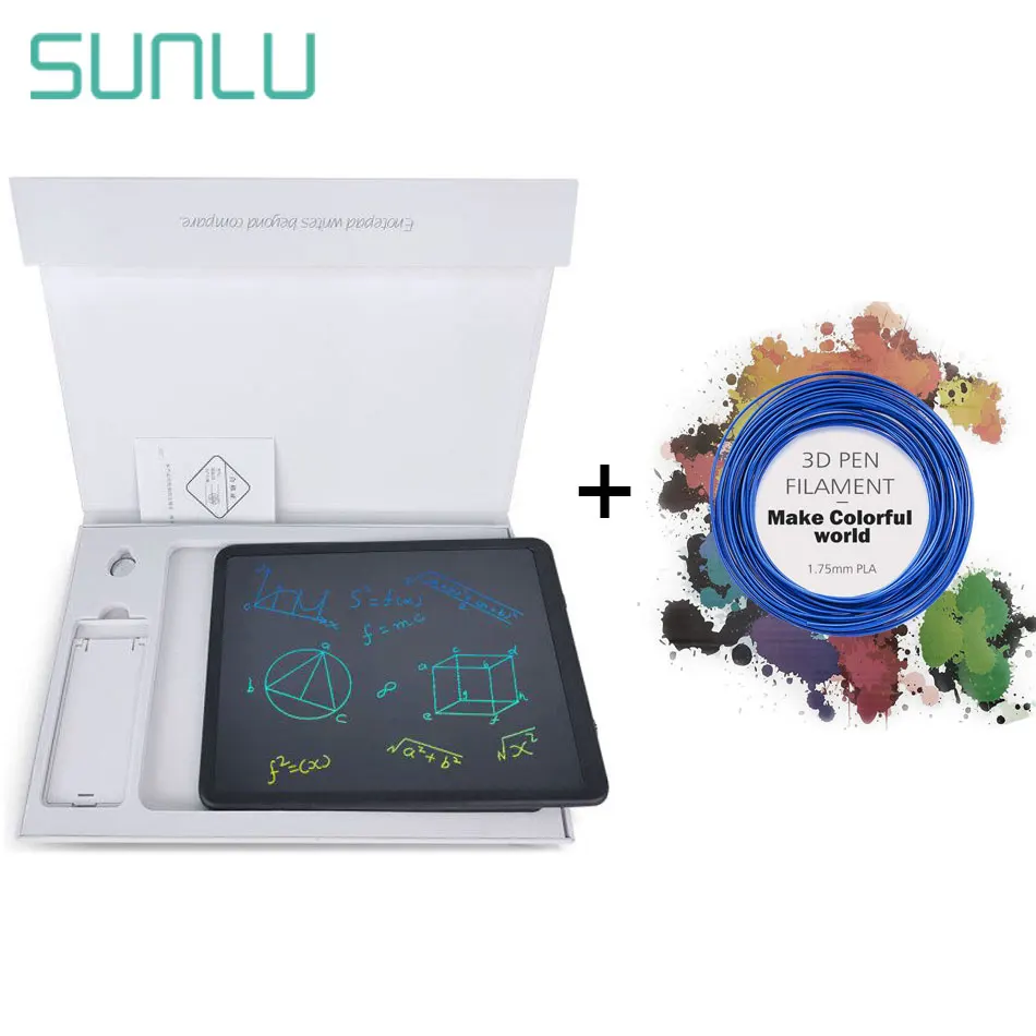 

SUNLU 1.75mm PLA Filament Refills 5m With Writing Pad Set Explore Children Creatively