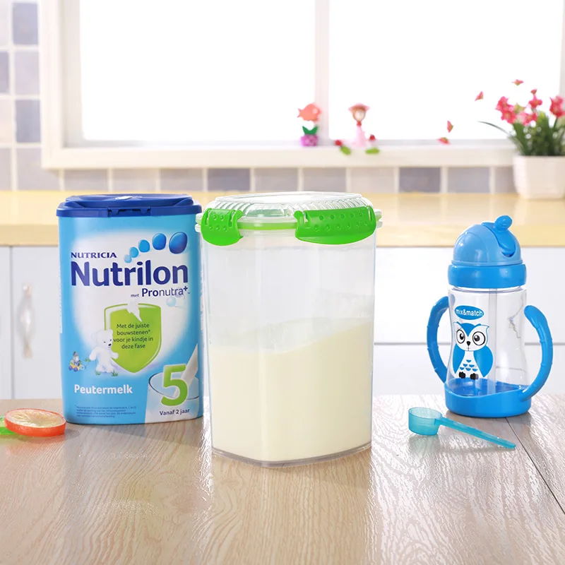 New Products Food Plastic Fresh-keeping Container Thick Transparent Refrigerator Storage Sealed Box Square Pp Milk Cans Small