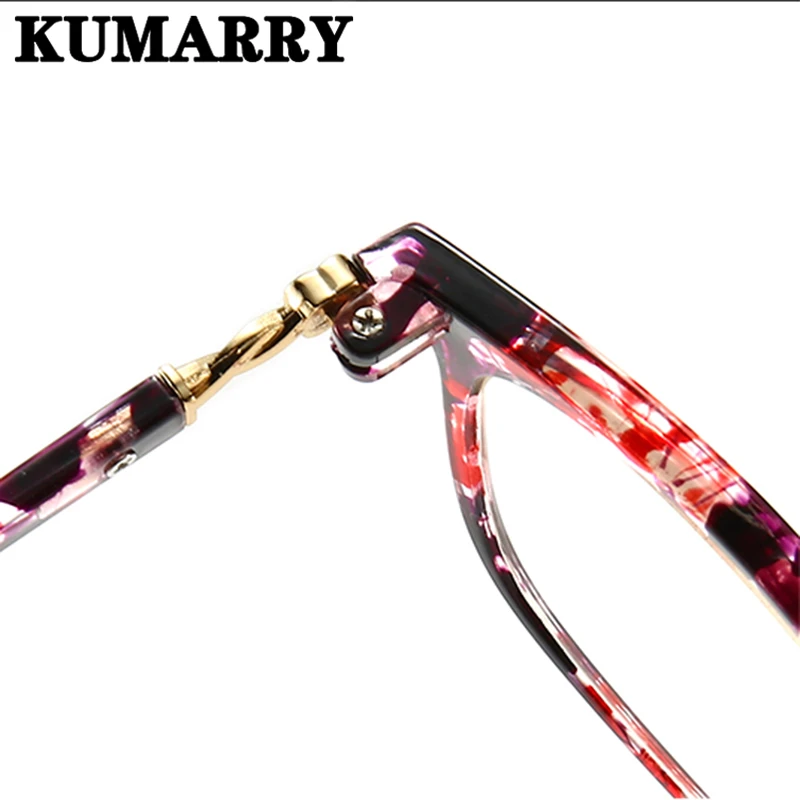 KUMARRY, анти-синий светильник, очки для чтения, для женщин/мужчин, прозрачные линзы, очки для дальнозоркости, компьютерные оптические очки с диоптриями 0to+ 4,0